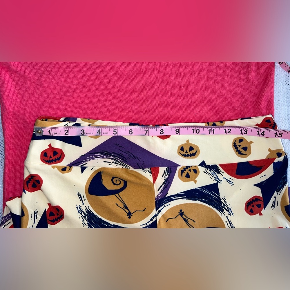 LuLaRoe butter soft leggings Disney Nightmare Before Christmas size T&C XL XXL - Picture 5 of 7